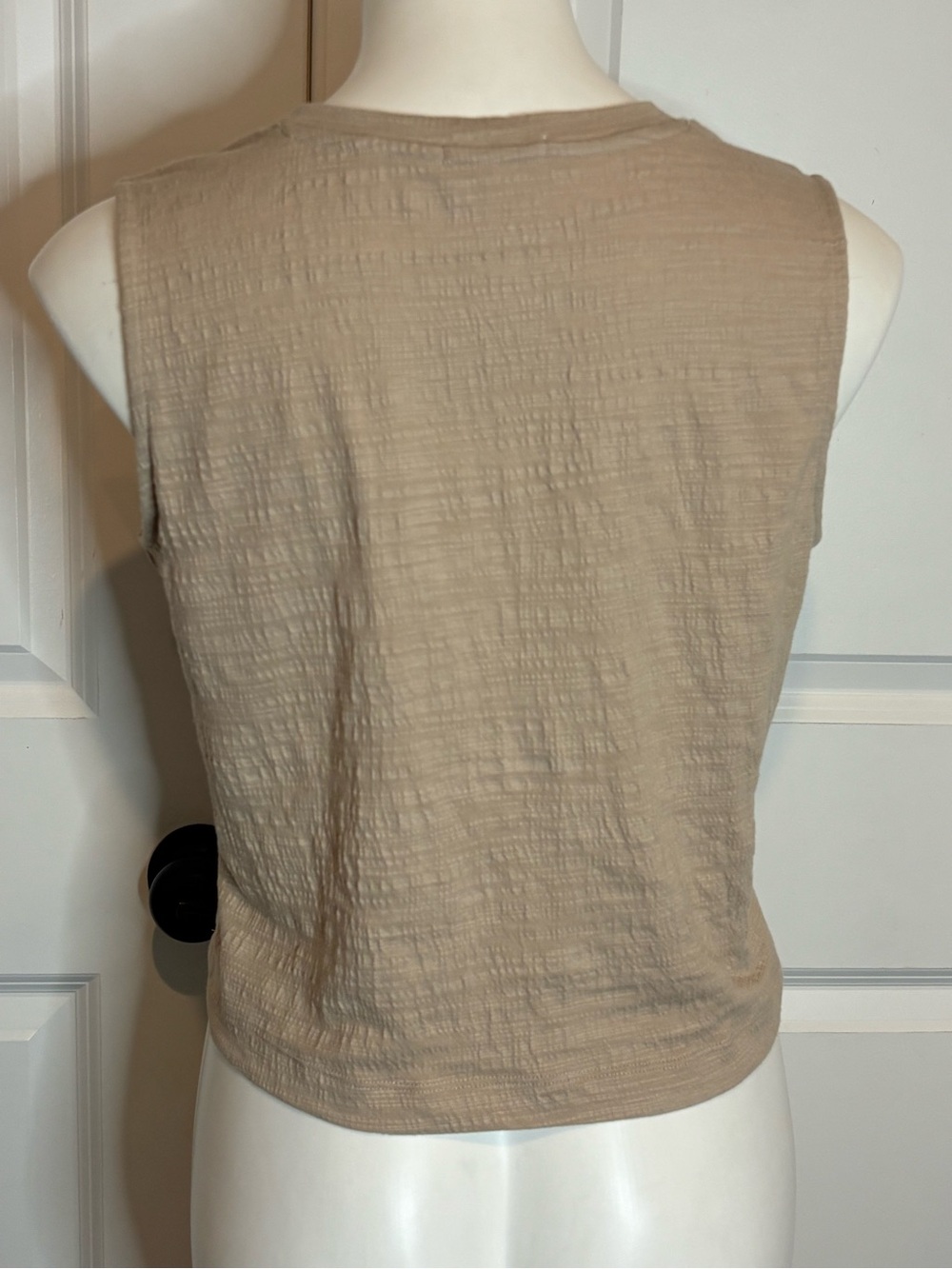 Z Supply Tan Textured Sloane Sleeveless Crop Tank Top Sloane Wide Leg Pants S - Picture 3 of 11